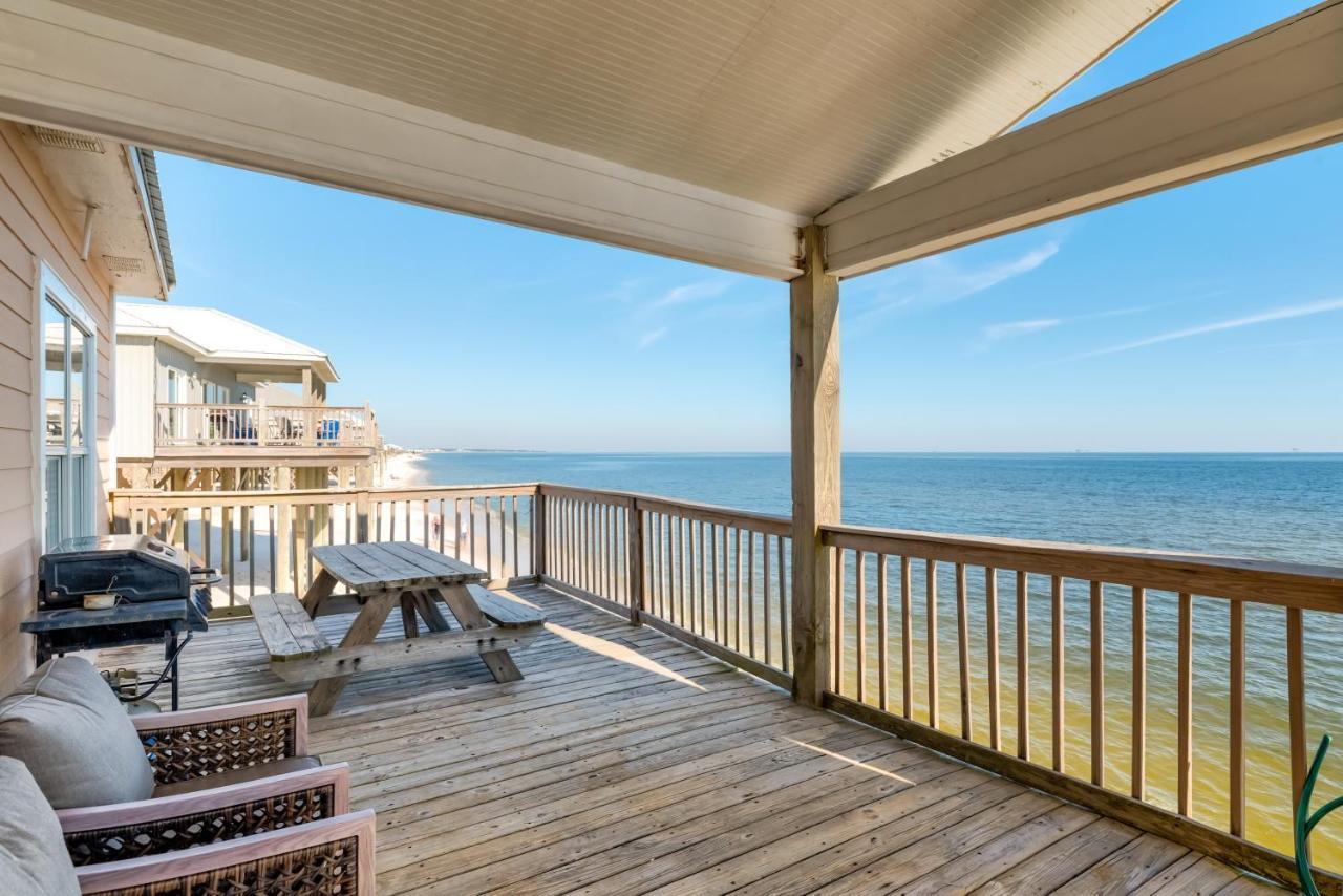 Sun Spot - True Gulf Front Private Home With Lovely Gulf Side Deck, Home Dauphin Island Ngoại thất bức ảnh